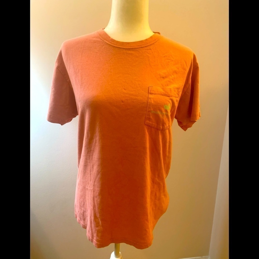 Southern Marsh cotton orange tee, size M